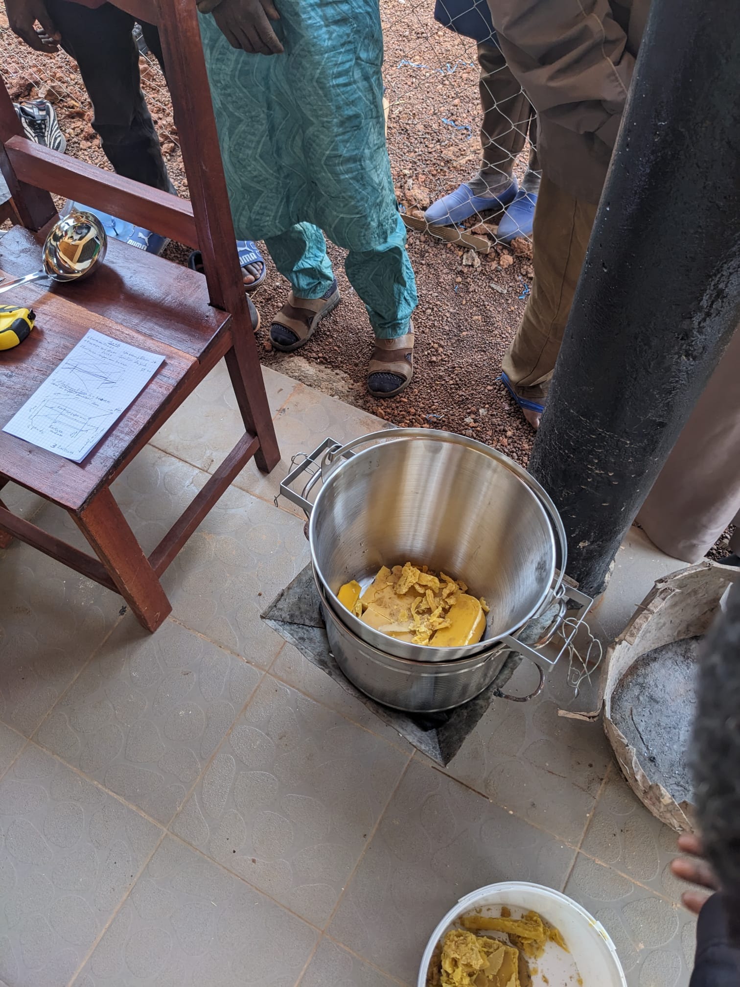 Cire prête à être fondue